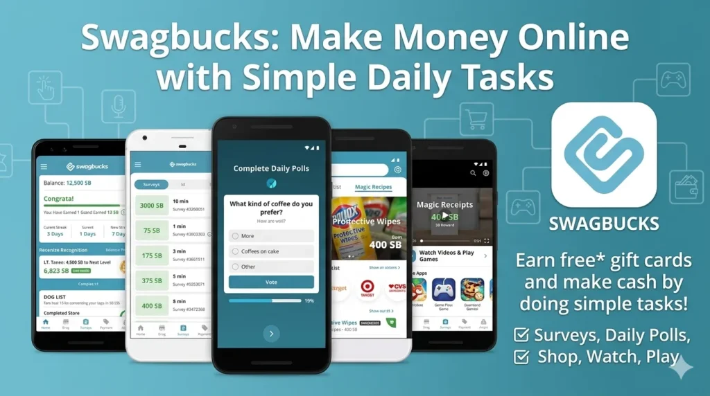 swagbucks make money online with simple daily tasks