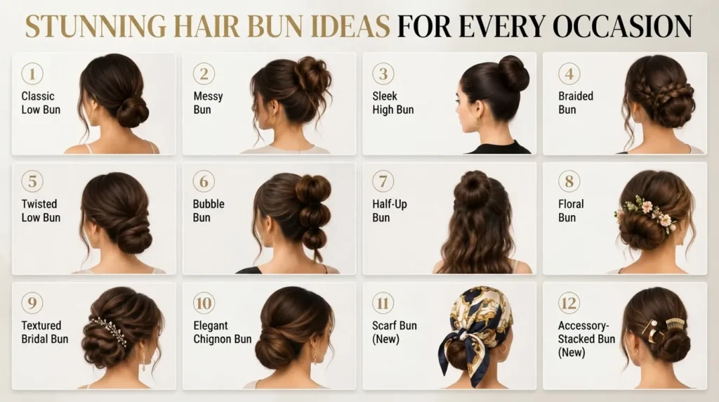 10 stunning hair bun ideas for every occasion