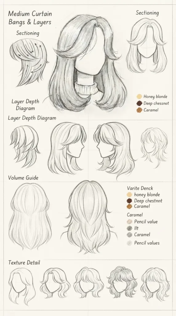 hair reference drawing